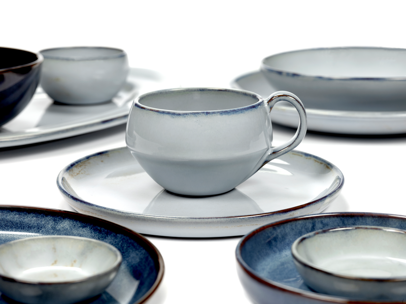 Serax Pure Pascale Naessens servies- bord opstaande 23,5 cm – donkerblauw geglazuurd – feel
